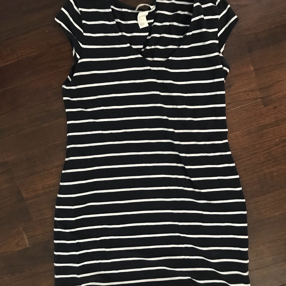 Navy and White stripped dress